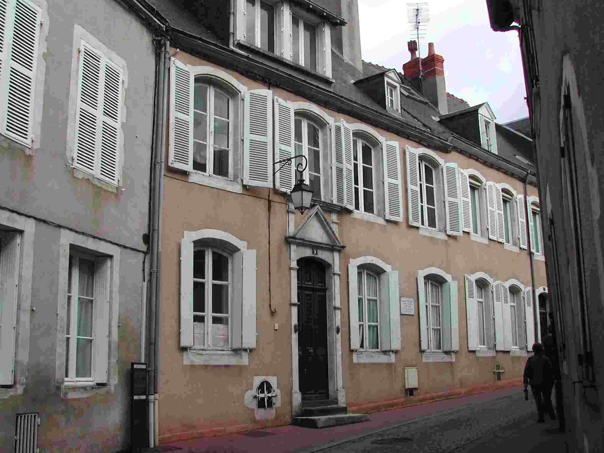 La maison de la famille Rollinat, rue des Notaires à Châteauroux.